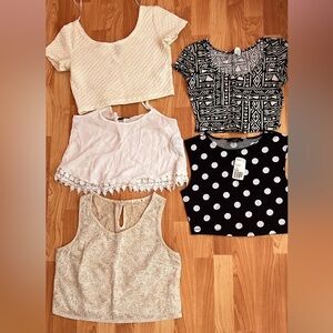 Bundle of 5 Crop tops